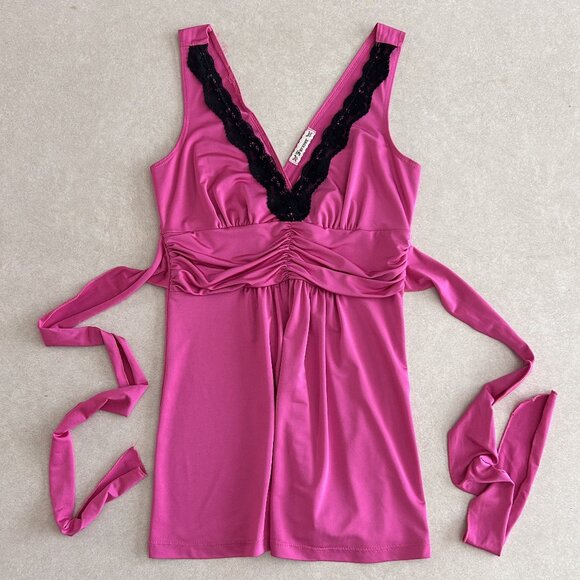 RARE 2000s Forever 21 V-Neck Top ASO Gigi Hollingsworth - Picture 2 of 10